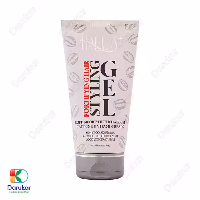 ژل حالت دهنده و تقویت کننده مو حاوی ویتامین و کافئین آی پلاس 150 میلی لیتر