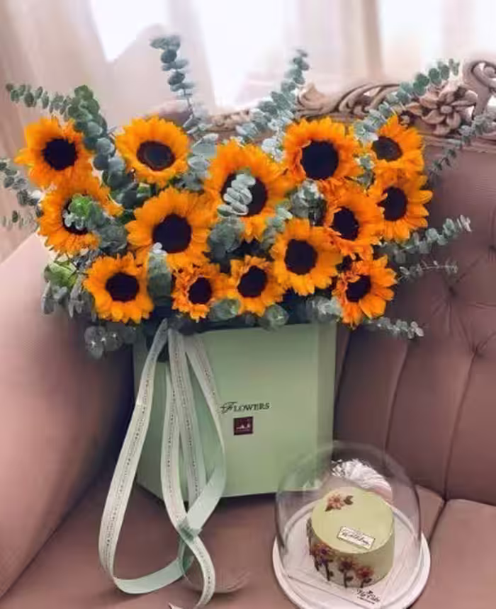 گل و کیک آفتابگردان