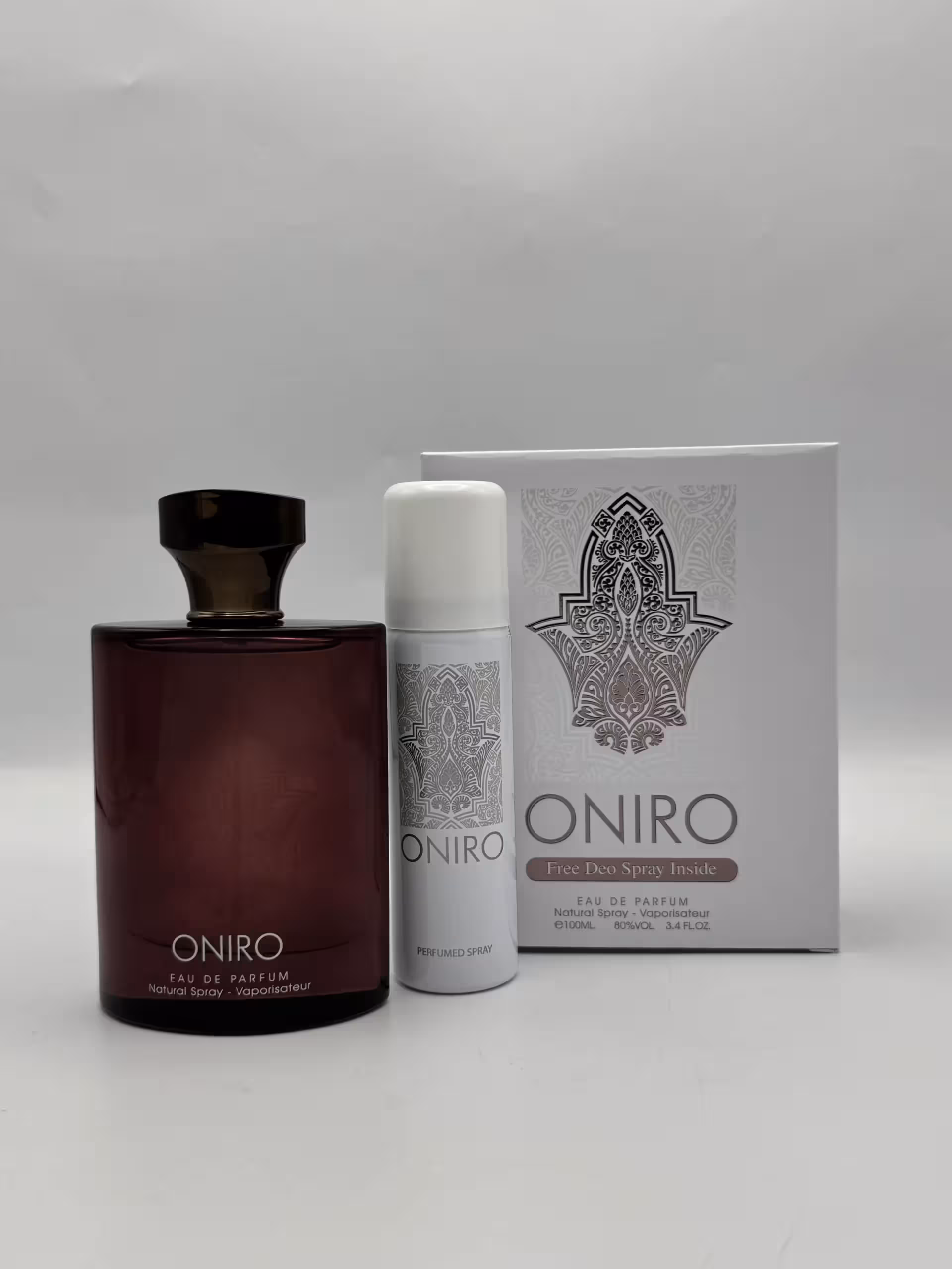 ادکلن اونیرو فرگرانس ورد مردانه 100 میل (Oniro Fragrance World) همراه با اسپری رایگان
