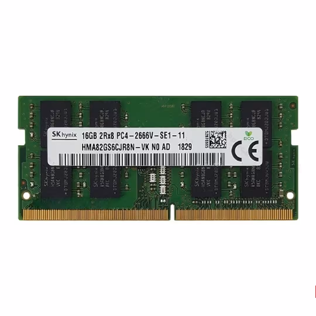 رم لپتاپ DDR4 دو کاناله 2666 مگاهرتز CL19 اس کی هاینیکس مدل PC4-2666V ظرفیت 16 گیگابایت