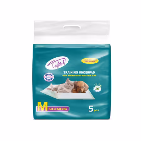 پد زیرانداز بهداشتی تافته سایز 60*60 بسته 5 عددی