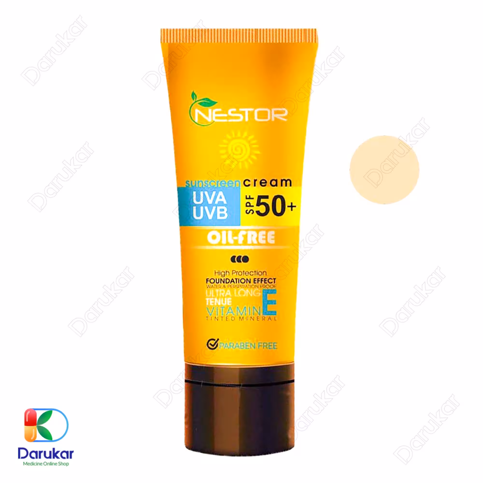 کرم ضدآفتاب پوست چرب نستور SPF50