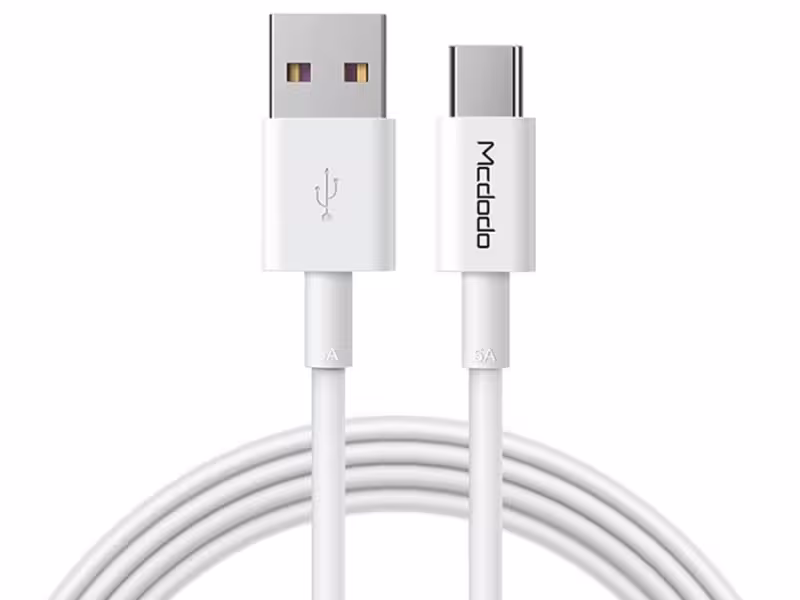 کابل شارژ سریع و انتقال داده تایپ سی مک دودو Mcdodo CA-638 Type-C 5A Cable 1m