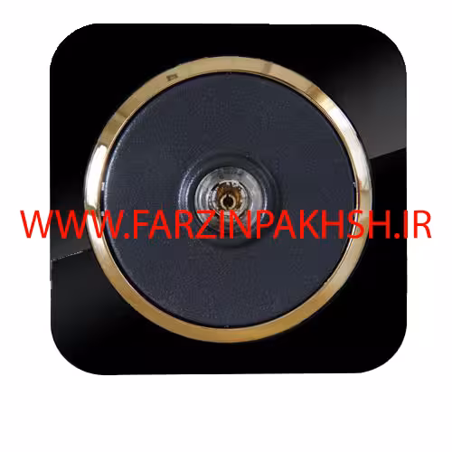 پریز برق فیش بلندگو توکار دلند مدل آدا پلکسی قاب مشکی