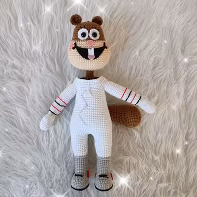 عروسک بافتنی مدل سندی چیکس  کد 60375