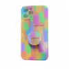 كاور مدل شبكه اي كد 22 مناسب براي گوشي موبايل اپل Iphone 12 pro max به همراه پایه نگهدارنده