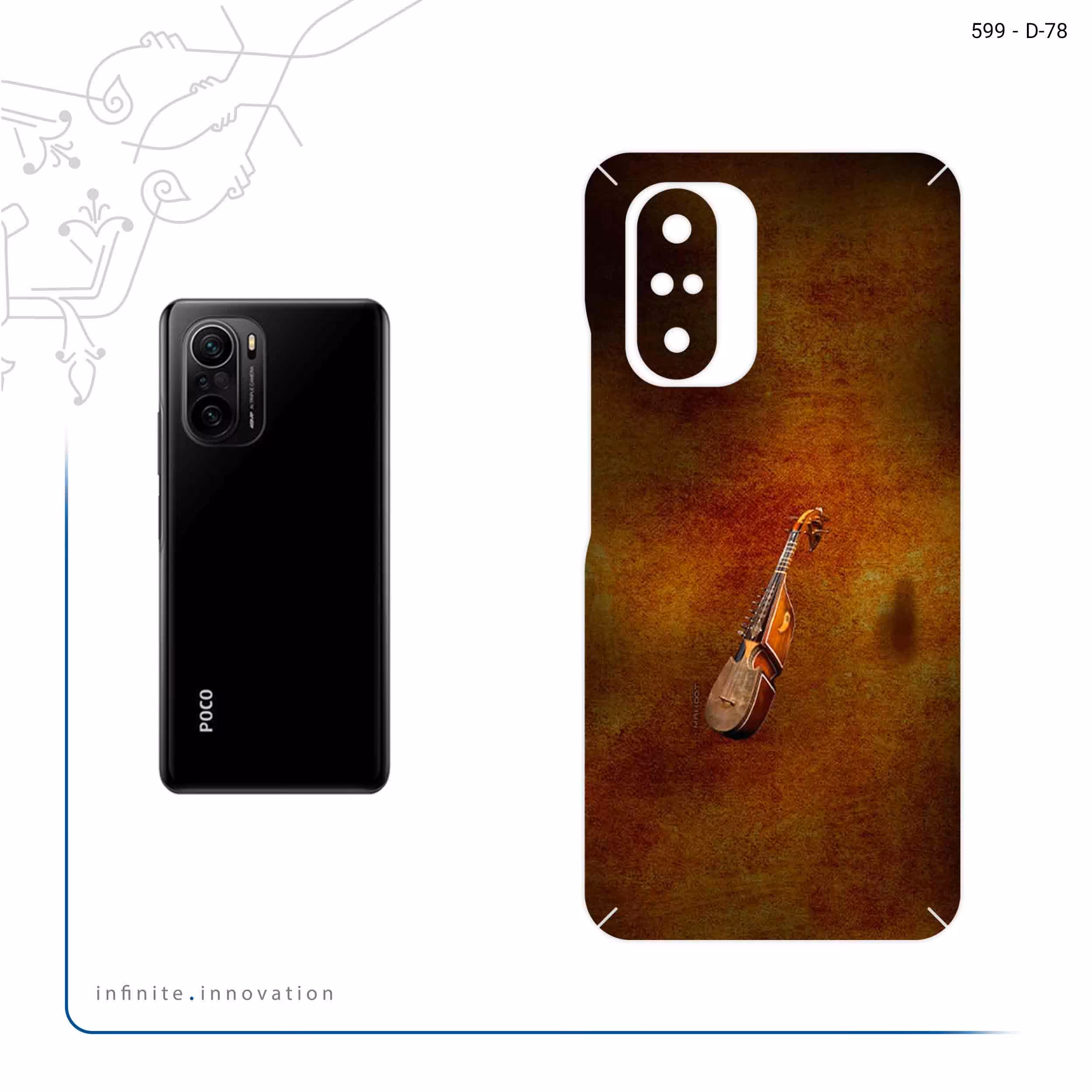 برچسب پوششی ماهوت مدل Rabab مناسب برای گوشی موبایل شیائومی Poco F3 5G