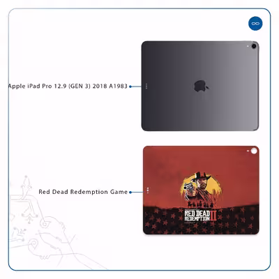برچسب پوششی ماهوت مدل Red-Dead-Redemption-Game مناسب برای تبلت اپل iPad Pro 12.9 (GEN 3) 2018 A1983