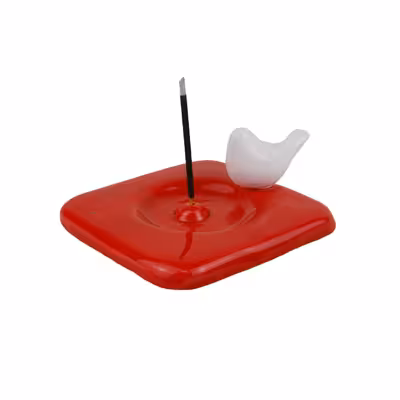 جاعودی سرامیکی طرح پرنده مدل مربع