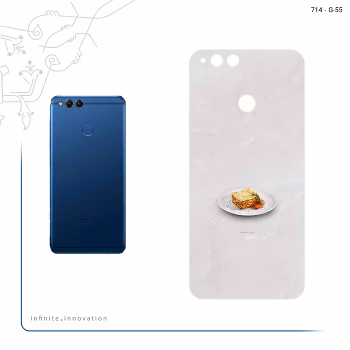 برچسب پوششی ماهوت مدل Lasagne مناسب برای گوشی موبایل آنر 7X