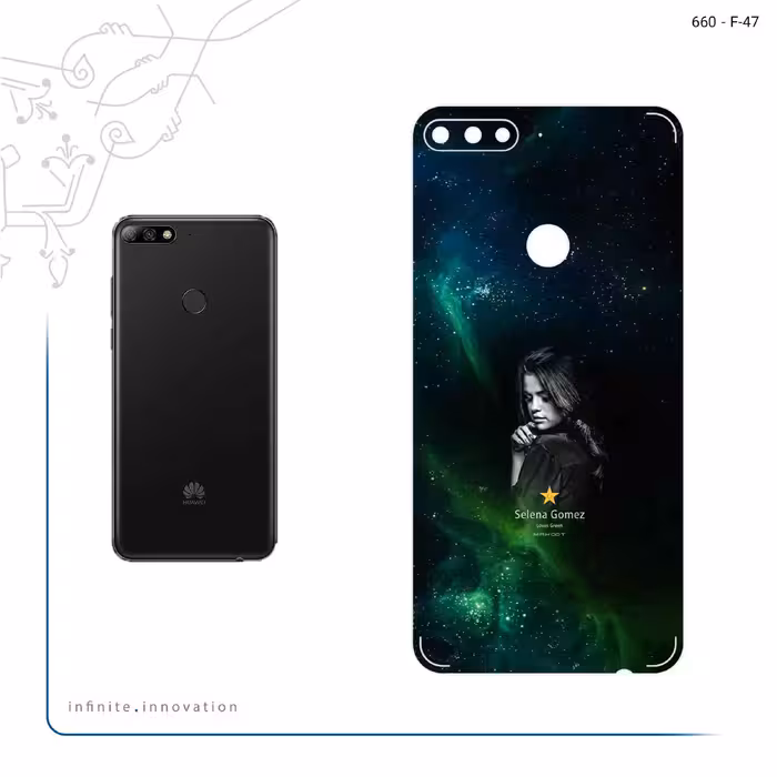 برچسب پوششی ماهوت مدل Selena Gomez مناسب برای گوشی موبایل هوآوی Y7 Prime 2018