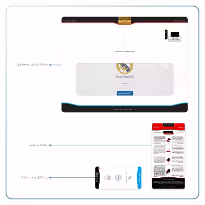 برچسب پوششی ماهوت مدل Real-Madrid مناسب برای تبلت سامسونگ Galaxy Tab S4 10.5 2018 T835