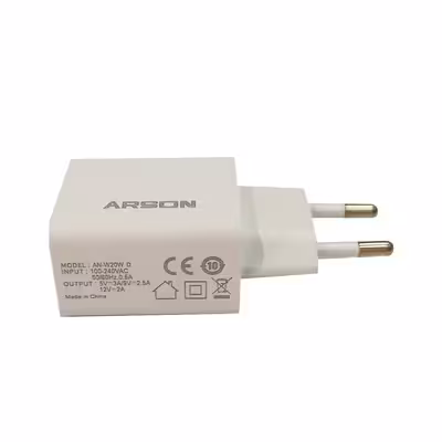 شارژر دیواری آرسون مدل AN-W20W به همراه کابل تبدیل MicroUSB