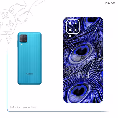 برچسب پوششی ماهوت مدل Purple Feather مناسب برای گوشی موبایل سامسونگ Galaxy M12