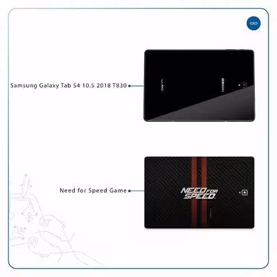 برچسب پوششی ماهوت مدل Need-for-Speed-Game مناسب برای تبلت سامسونگ Galaxy Tab S4 10.5 2018 T830