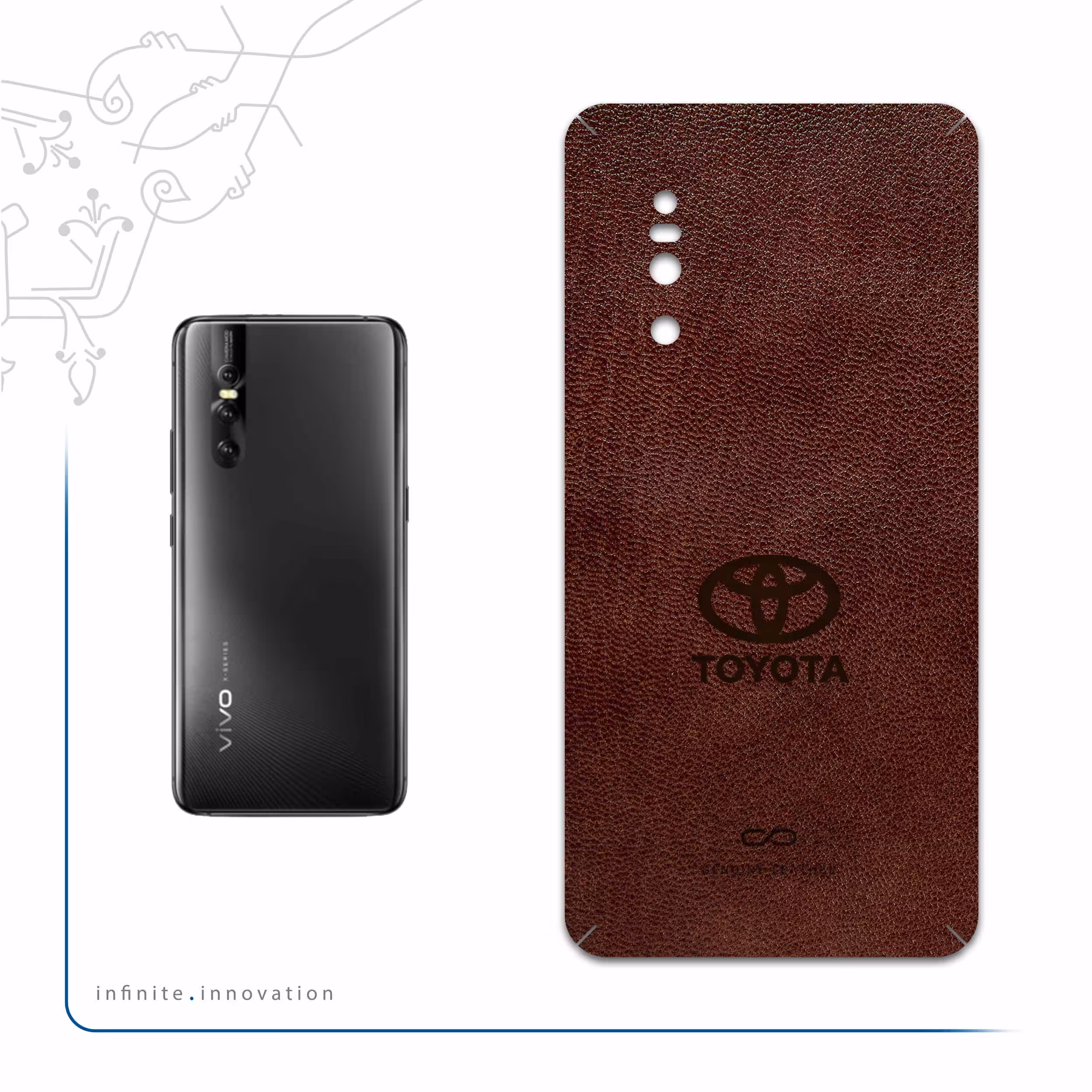 برچسب پوششی ماهوت مدل NL-TYT مناسب برای گوشی موبایل ویوو X27