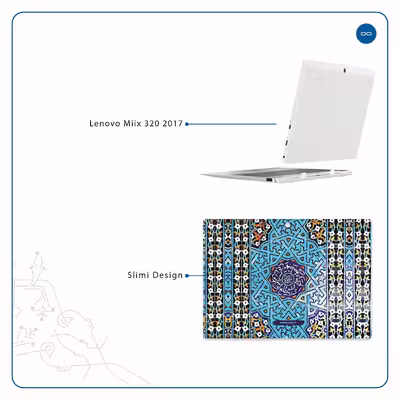 برچسب پوششی ماهوت مدل Iran-Tile7 مناسب برای تبلت لنوو Miix 320 2017