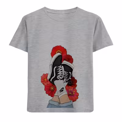 تی شرت آستین کوتاه بچگانه مدل پاوکتونی D333