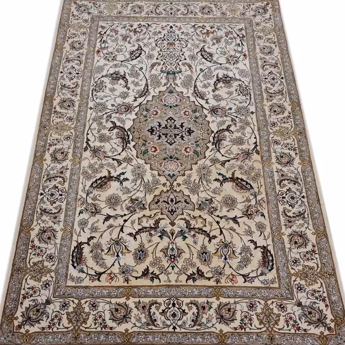 فرش دستبافت دو متری اصفهان آبتین کد 1445