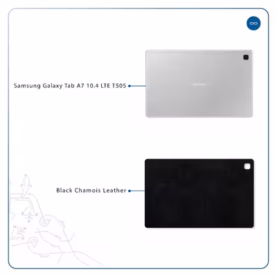 برچسب پوششی ماهوت مدل Black-Chamois-Leather مناسب برای تبلت سامسونگ Galaxy Tab A7 10.4 LTE 2020 T505