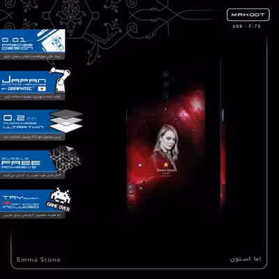 برچسب پوششی ماهوت مدل Emma Stone-FullSkin مناسب برای گوشی موبایل اپو RENO 10X