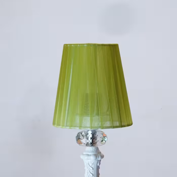 لوستر 6 شعله مدل کریستالی شید دار کد 124