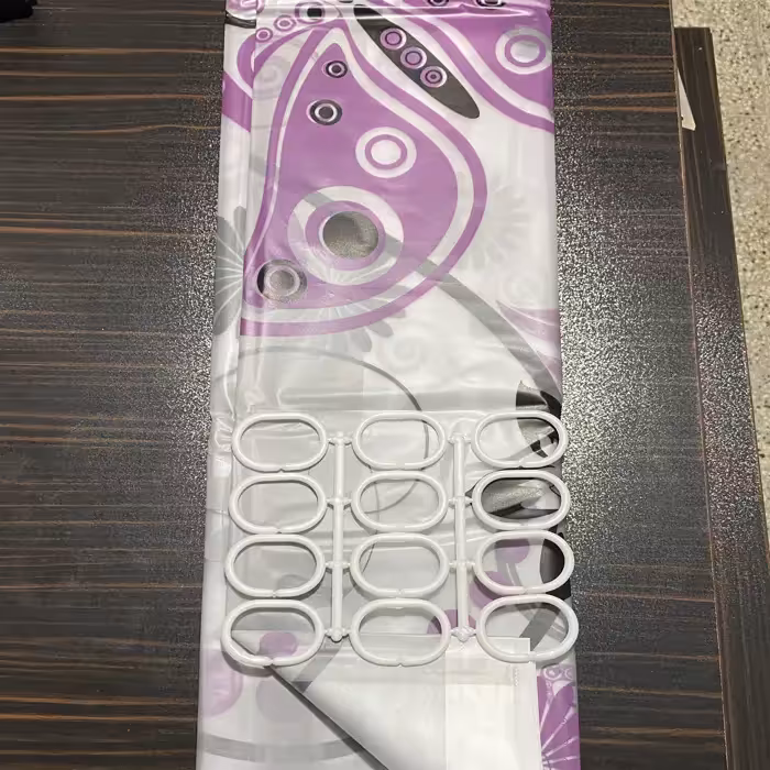 پرده حمام کد PH224 سایز 180x180 سانتی متر