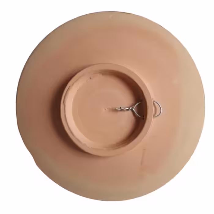 بشقاب دیوارکوب سفالی مدل هفت سین کد 006 بسته 6 عددی