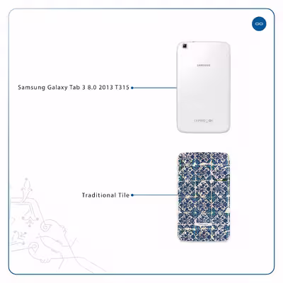 برچسب پوششی ماهوت مدل Iran-Tile1 مناسب برای تبلت سامسونگ Galaxy Tab 3 8.0 2013 T315