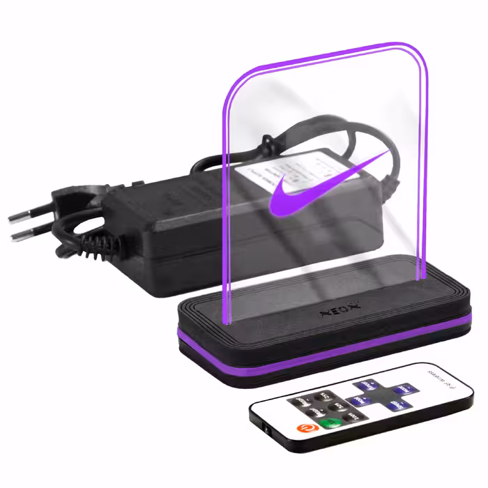 چراغ رومیزی نئون مدل NK_PURPLE_AC