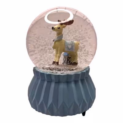 گوی موزیکال مدل کوکی کریسمس طرح گوزن و فانوس کد KA5852-43