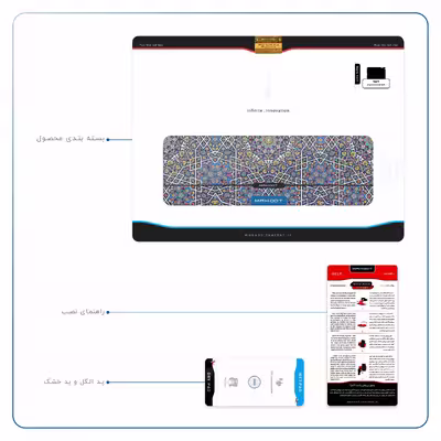 برچسب پوششی ماهوت مدل Iran-Tile6 مناسب برای تبلت اپل iPad 2 2011 A1395