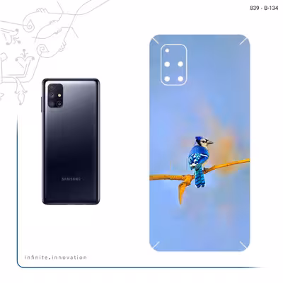 برچسب پوششی ماهوت مدل Cyanocitta cristata مناسب برای گوشی موبایل سامسونگ Galaxy M51