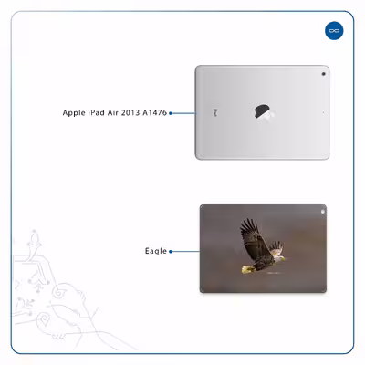 برچسب پوششی ماهوت مدل Eagle مناسب برای تبلت اپل iPad Air 2013 A1476
