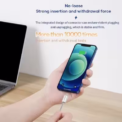 کابل تبدیل USB-C به لایتنینگ راک مدل rcb0817 طول 1 متر