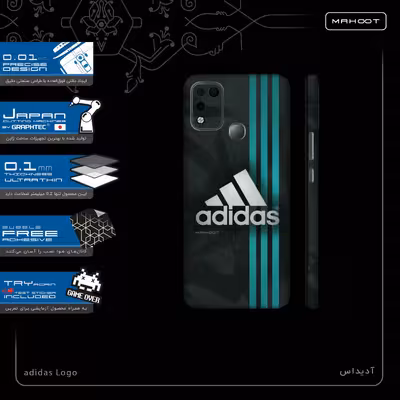 برچسب پوششی ماهوت مدل adidas-Logo-FullSkin مناسب برای گوشی موبایل اینفینیکس Hot 11 Play