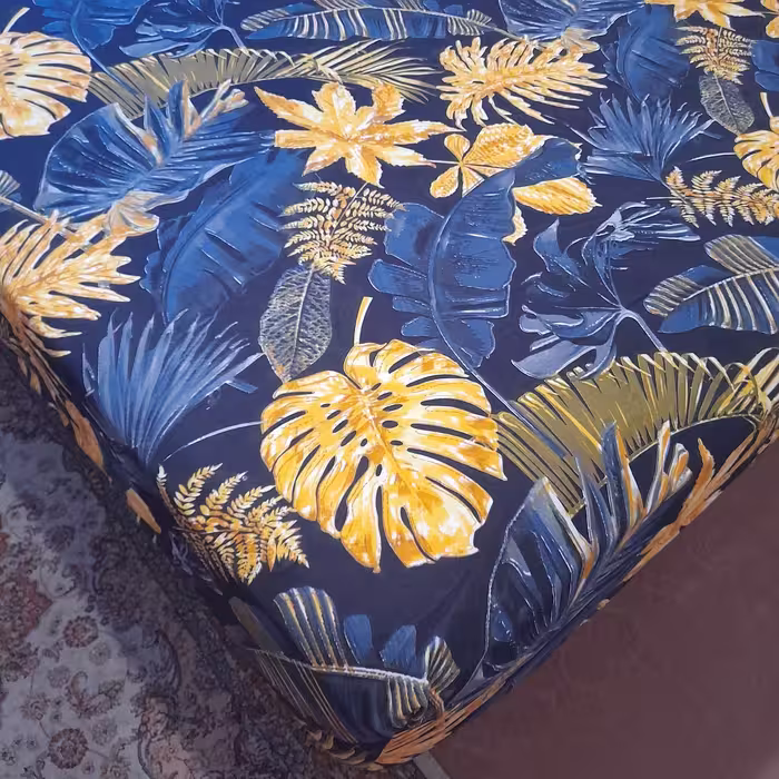 سرویس ملحفه مدل ni09064 طرح برگ انجیری کد 140 دو نفره سه تکه