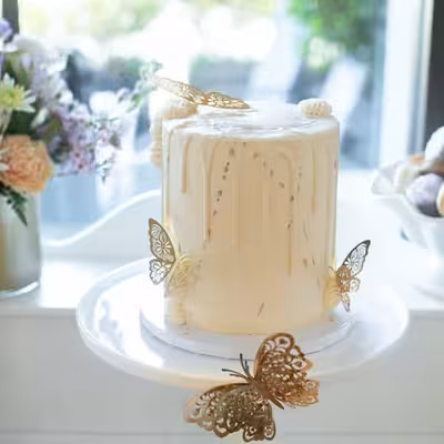 ابزار تزیین کیک به گز مدل پروانه مجموعه 3 عددی