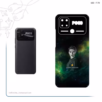 برچسب پوششی ماهوت مدل Scarlett Johansson مناسب برای گوشی موبایل شیائومی Poco C40