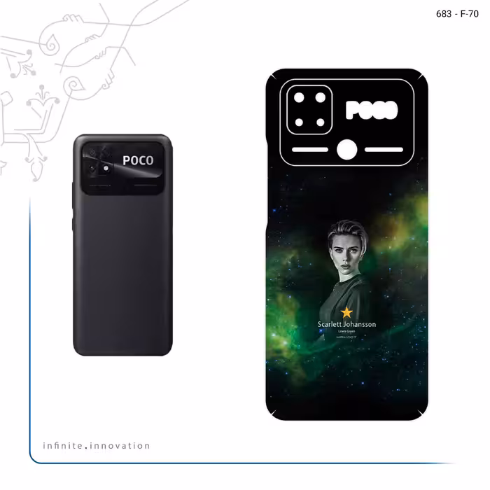 برچسب پوششی ماهوت مدل Scarlett Johansson مناسب برای گوشی موبایل شیائومی Poco C40