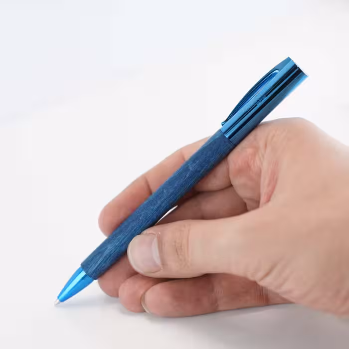 خودکار فابرکاستل امبیشن بلو وود FABER-CASTELL Ambition BP Blue wood limited edition 148035