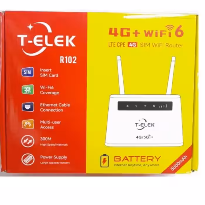 مودم سیم کارتی T-ELEK TR102 باتری خور آنلاک (نو و پلمپ)