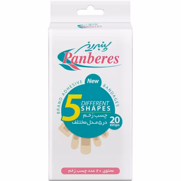 چسب زخم 5مدلی پنبه ریز Panberes Different Shapes Plaster