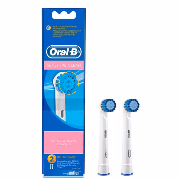 یدک مسواک برقی اورال بی مدل sensitive clean دو عددی ساخت آلمان