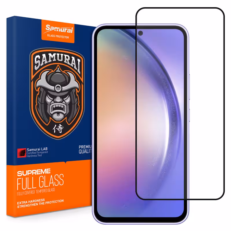محافظ صفحه نمایش شیشه ای سامورایی مدل ovglass مناسب برای گوشی موبایل سامسونگ Galaxy A54 / S23 FE
