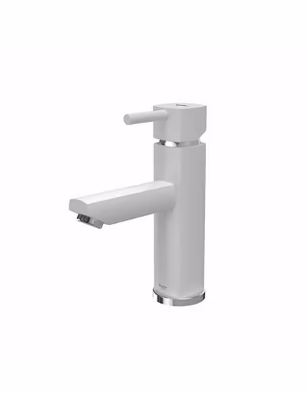 شیر روشویی شودر مدل یونیک سفید کروم
