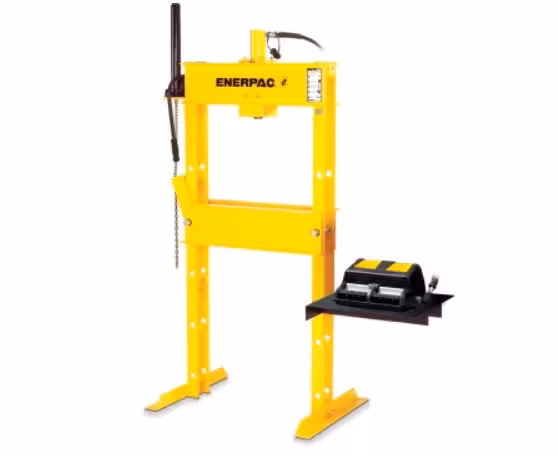 پرس هیدرولیک H-Frame با سیلندر تک کاره RC1010 و پمپ هوا XA12