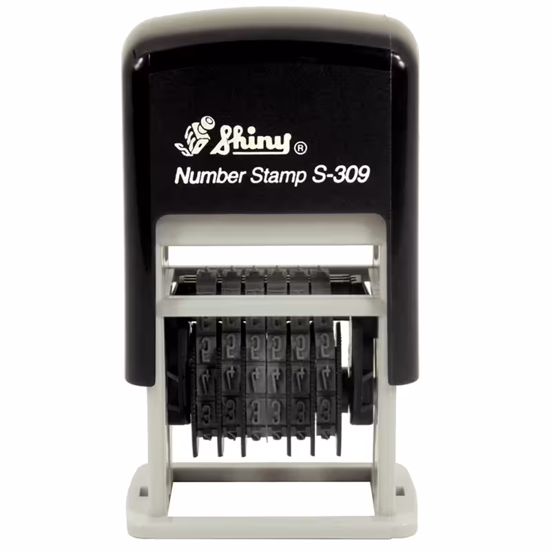 مهر شماره زن انگلیسی شاینی مدل S-309