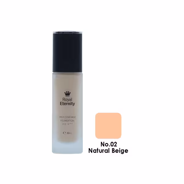 کرم پودر سه کاره رویال اترنیتی شماره 02 (بژ طبیعی) | Royal Eternity Foundation No.02 (Natural Beige)