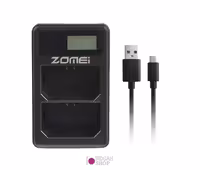 شارژر دوبل باتری Zomei NP-FZ100 مدل LCD USB Micro | نگاه شاپ